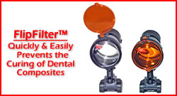 FireFly FlipFilter to Prevent Curing of Dental Composite Materials